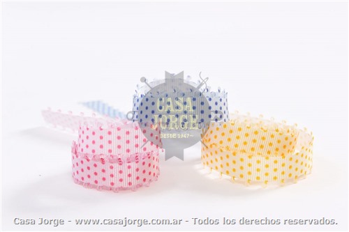 CINTAS PICOT PINTITAS DE CORDON DE ORO ART CC1327003 DE 15 MM POR 10 METROS